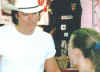 David Lee Murphy signs for a fan 2000