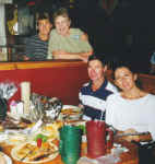 Jill, Miss Bill, Ashley & Tania woofing it back at Lamberts