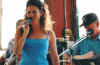 Tania entertains the troups at Jack Daniels Barbq