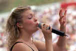 Leann Rimes on stage at Fan Fair 99