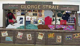 George Strait's Fan Club Booth in the pavillions at Fan Fair