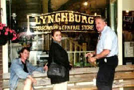 Lynchburg Hardware Store meeting bench